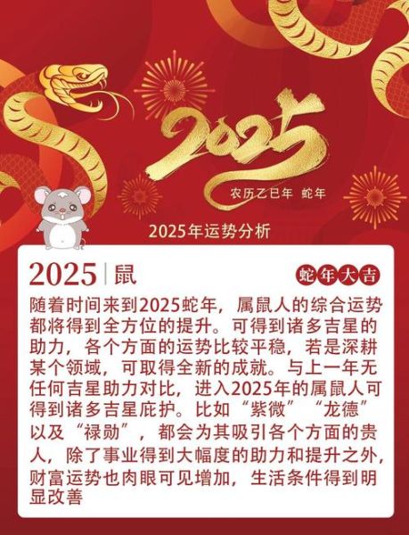金鼠运势_2025年财运事业感情全解析