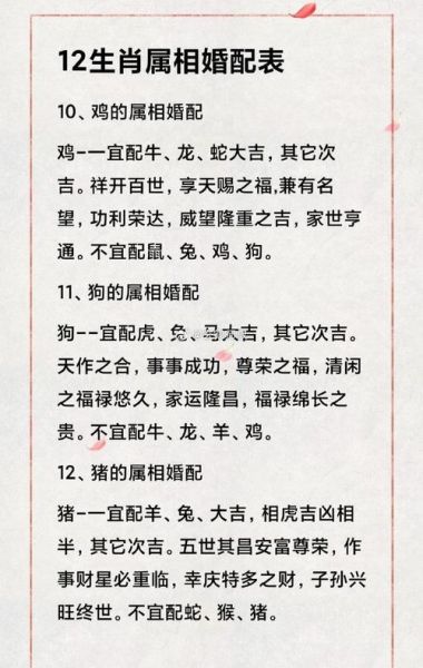 结婚属相表怎么看_哪些属相不宜婚配